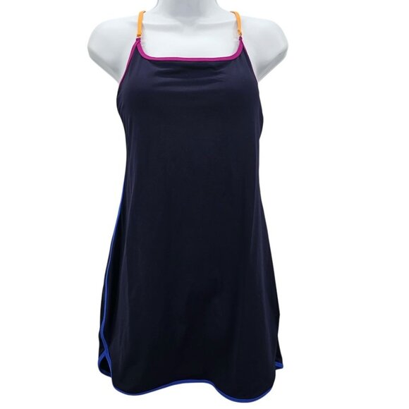Athleta Womens S Kapalua Quick Dry Swim Dress Navy - Picture 3 of 7